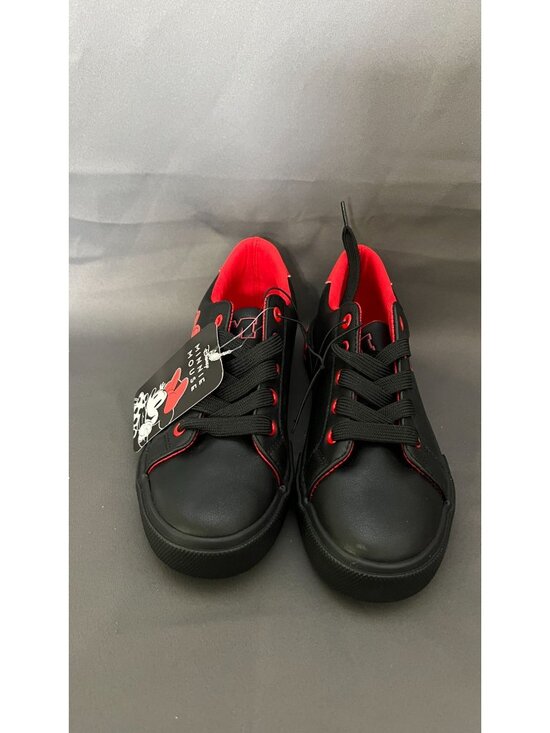 Amazon.com | Minnie Mouse Women Disney Minnie Mouse Black & Red Sneakers Size 6 Non-Leather All Manmade Material